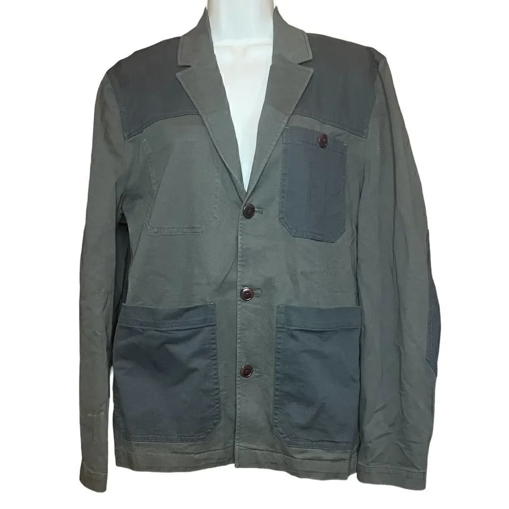 Ted Baker Skylai Tonal Blazer in Army Green NWT Size 4/Large